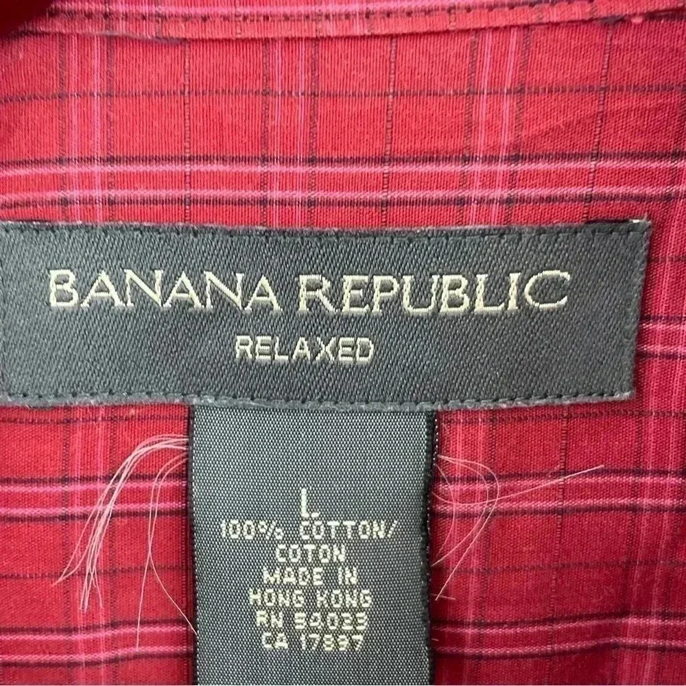 Banana Republic Mens Size L long sleeve button down shirt 1694